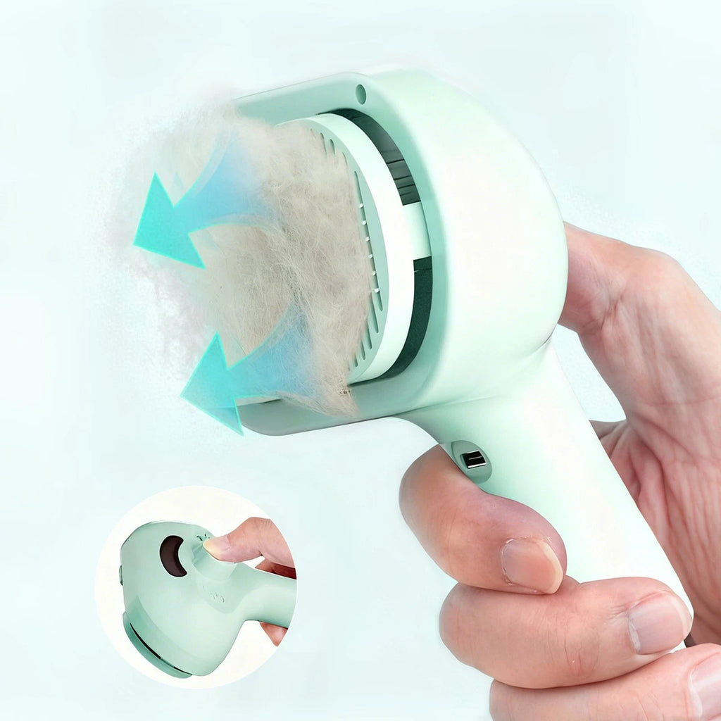 Pet Tool with Hair Removal, Steam Spray Massage and Brush Function for Cats Dogs|127559619253