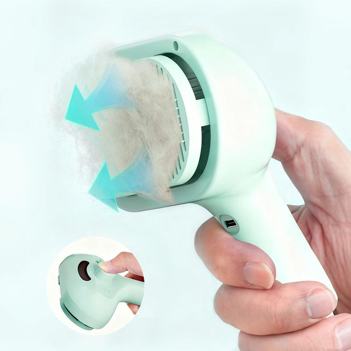 Pet Tool with Hair Removal, Steam Spray Massage and Brush Function for Cats Dogs|127559619253