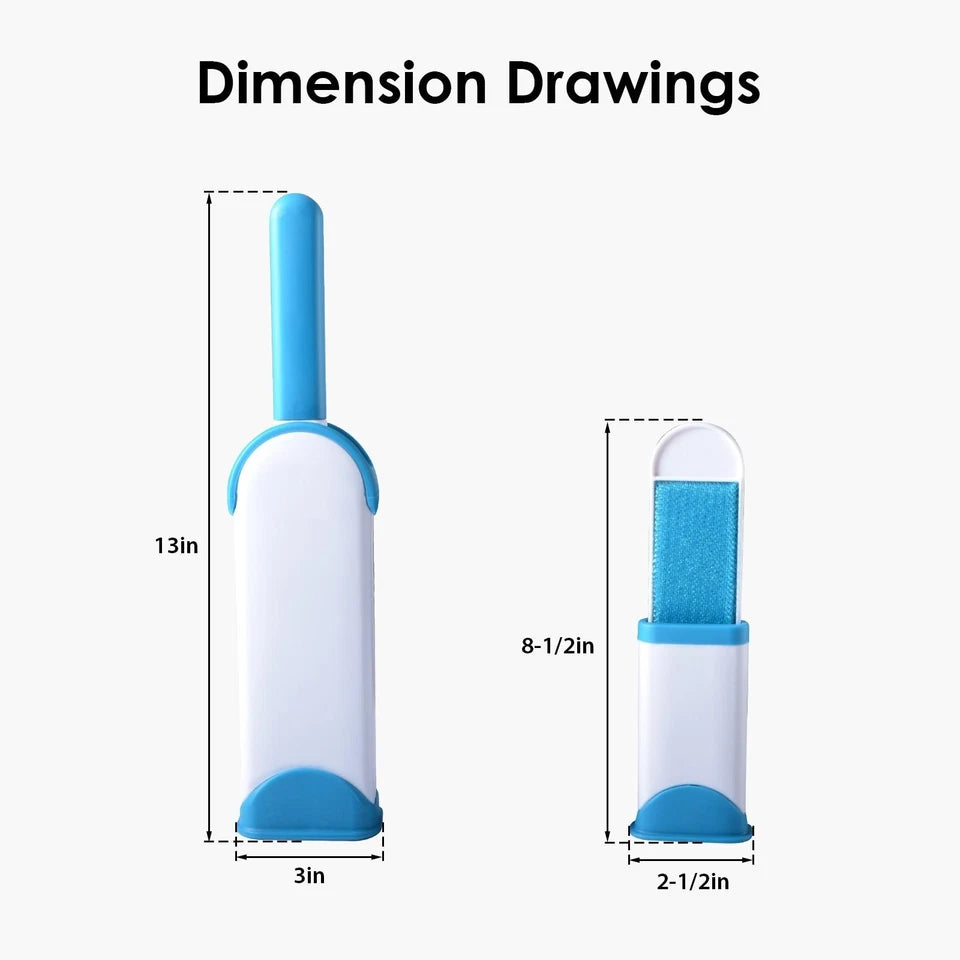 Reusable Double-Sided Lint Brush - Pet Hair Remover for Dogs and Cats