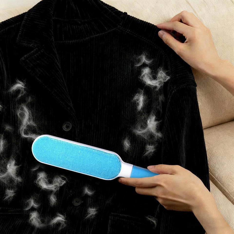 Reusable Double-Sided Lint Brush - Pet Hair Remover for Dogs and Cats